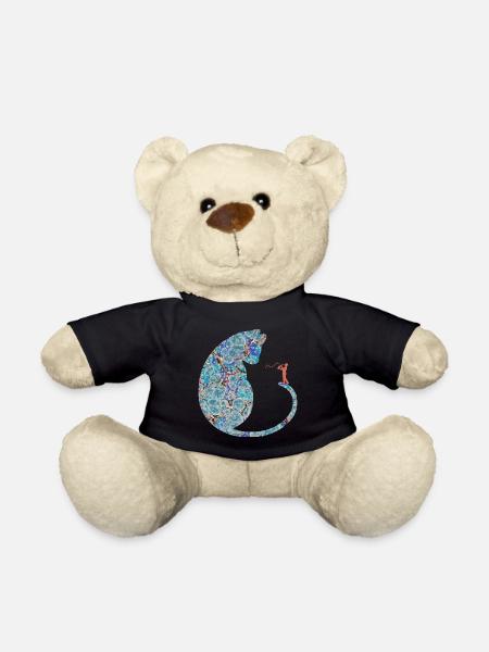 katze mit saxophon e 238 - Nounours - noir