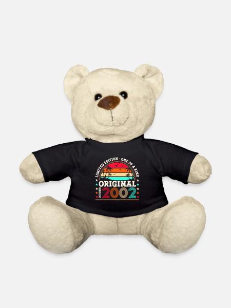 Original October 2002 20th Birthday Gift Cool - Teddy Bear - black