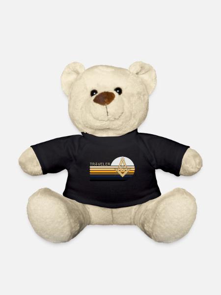 Francs-maçons Franc-maçonnerie Compass Tshirt - Nounours - noir
