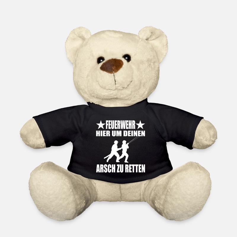 Feuerwehr - Teddy - Schwarz
