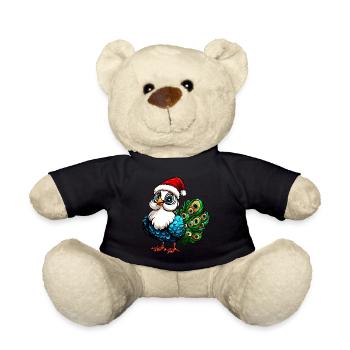 Bunch Santa Claus / Christmas - Teddy Bear - black - Front