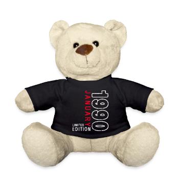 35e anniversaire Légendaire depuis janvier Né en 1990 - Nounours - noir - Devant