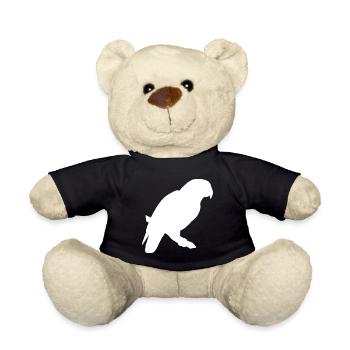 parrot - Teddy Bear - black - Front