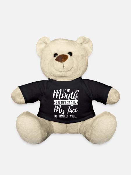 Funny quote - Teddy Bear - black