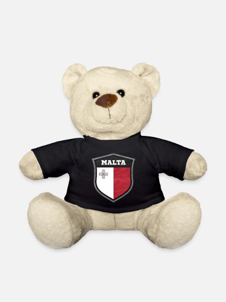 Malta Schild Logo Emblem - Teddy - Schwarz