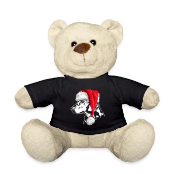 Santa ALPENLÄNDISCHE DACHSBRACKE Chiens de Noël - Nounours - noir - Devant