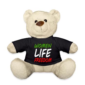 Women life freedom - Nounours - noir - Devant