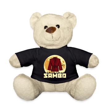 Sambo Kampfsportler Ringen Russische Kampfart - Teddy - Schwarz - Vorne
