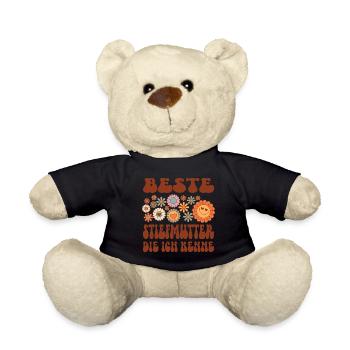 Stiefmutter Familie Bonus Mama Geschenk - Teddy - Schwarz - Vorne