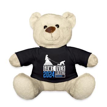 Bachelor Party 2024 Game Over - Teddy Bear - black - Front