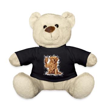 Golden Retriever Hunde Bier Lustig - Teddy - Schwarz - Vorne