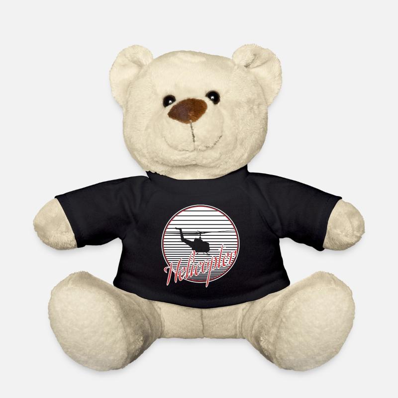 Hubschrauber - Teddy - Schwarz