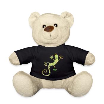 Salamandre verte ou gecko - Nounours - noir - Devant