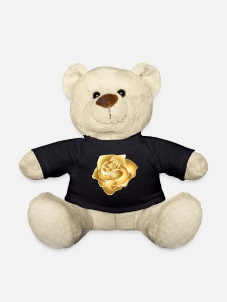 Golden Rose - Teddy Bear - black