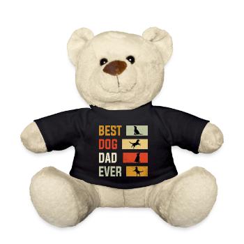 Best dog dad ever - Teddy Bear - black - Front