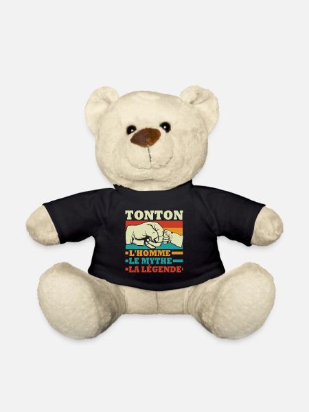 Tonton l'homme le mythe la légende Humour Cadeau - Nounours - noir