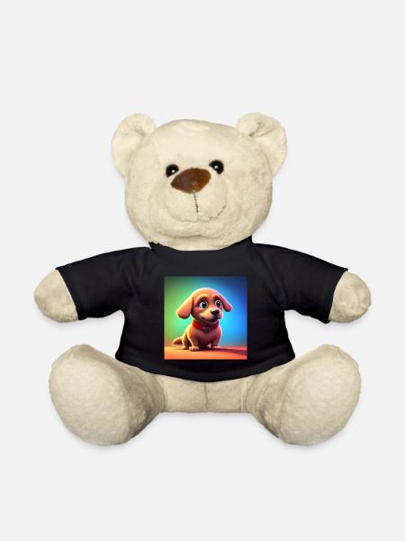 ADORABLE LITTLE CHEERFUL DOG - Teddy Bear - black