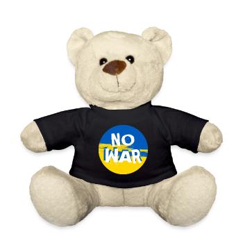 Pas de guerre en Ukraine - Nounours - noir - Devant