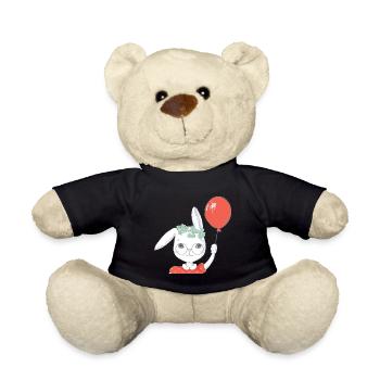 Süßes Ostern Hase Luftballon Geschenk - Teddy - Schwarz - Vorne