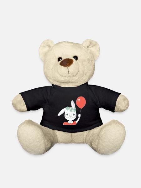 Cadeau de ballon mignon lapin de Pâques - Nounours - noir