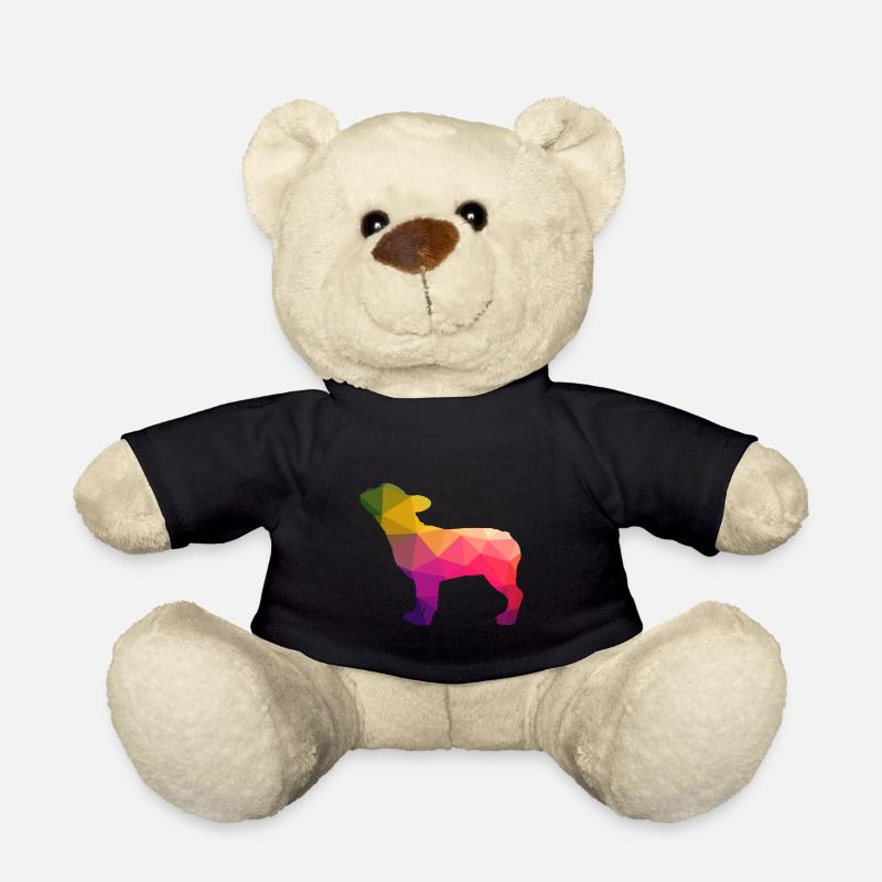 Frenchie bouledogue français arc-en-ciel coloré - Nounours - noir