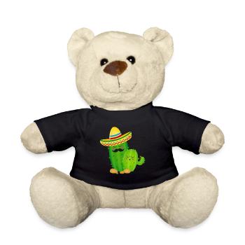 Cactus Mexico shirt - Teddy Bear - black - Front