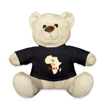 Africa In My Heart Afrique - NeedyMindSet™ - Nounours - noir - Devant