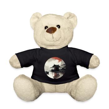 Asian landscape - Teddy Bear - black - Front