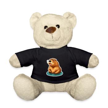Beaver - Teddy Bear - black - Front