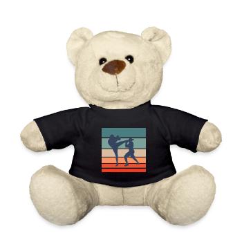 kickboxer kickboxing - Teddy Bear - black - Front