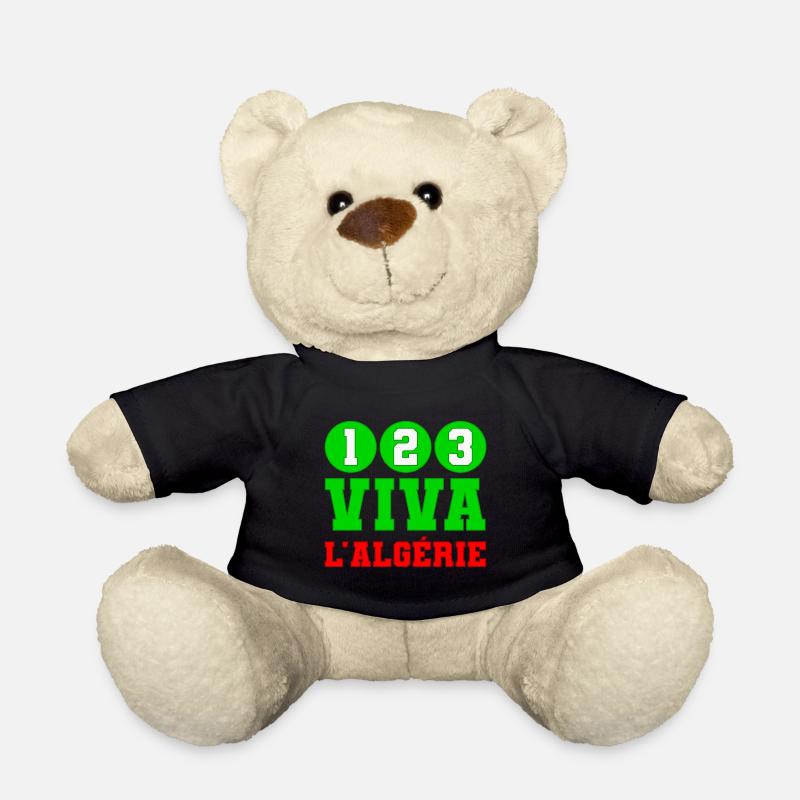 1,2,3 viva l'Algérie - Nounours - noir