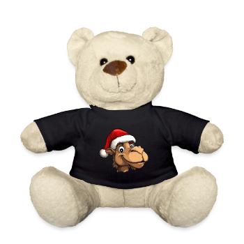 Père Noël à dos de chameau - Nounours - noir - Devant