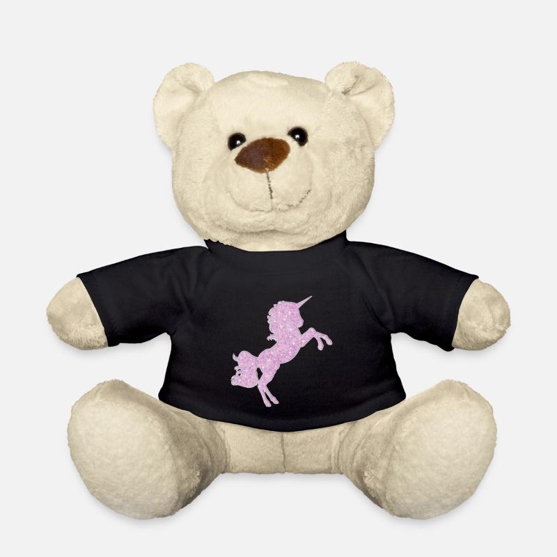 Einhorn - Teddy - Schwarz