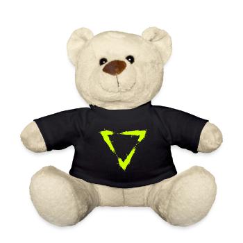 Symbol Dreieck Bürste Design Neu Gelb - Teddy - Schwarz - Vorne