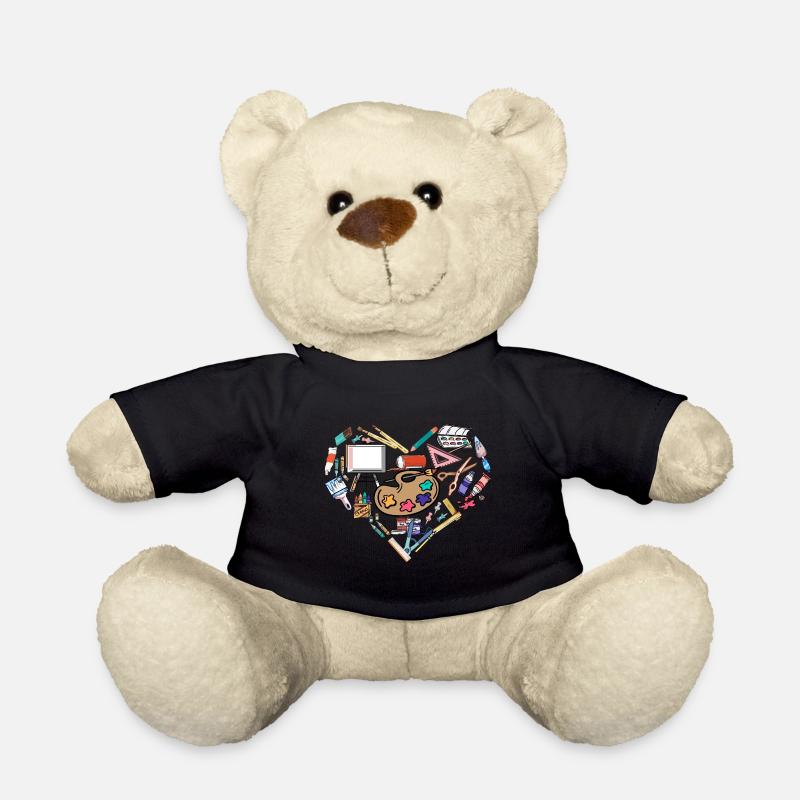 Enseignant d’art peintre peintre peinture dessin cadeau - Nounours - noir