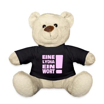 Spruch Vorname Lydia - Teddy - Schwarz - Vorne