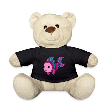 Bunter Fisch - Teddy - Schwarz - Vorne