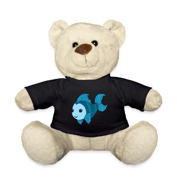 Bunter Fisch - Teddy - Schwarz - Vorne
