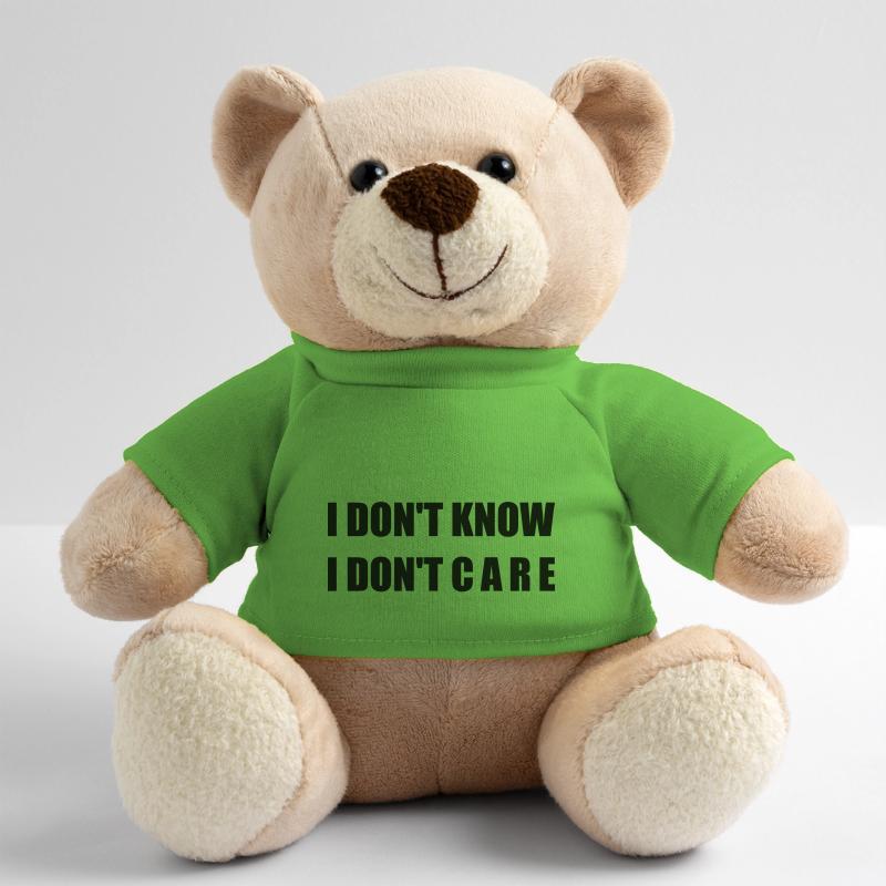 Forme ringarde "IDK IDC" Nounours