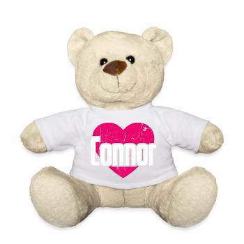 I Love Connor Pinkes Herz Ich liebe Connor - Teddy - Hellgrün - Vorne