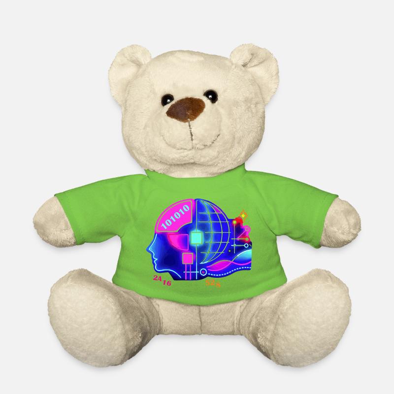 Merging AI and human intelligence - Teddy Bear - light green