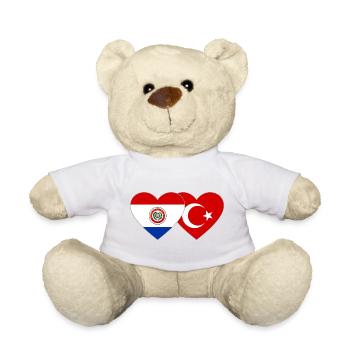 Paraguay_Tuerkei_Flagge_Herz - Teddy - Hellgrün - Vorne
