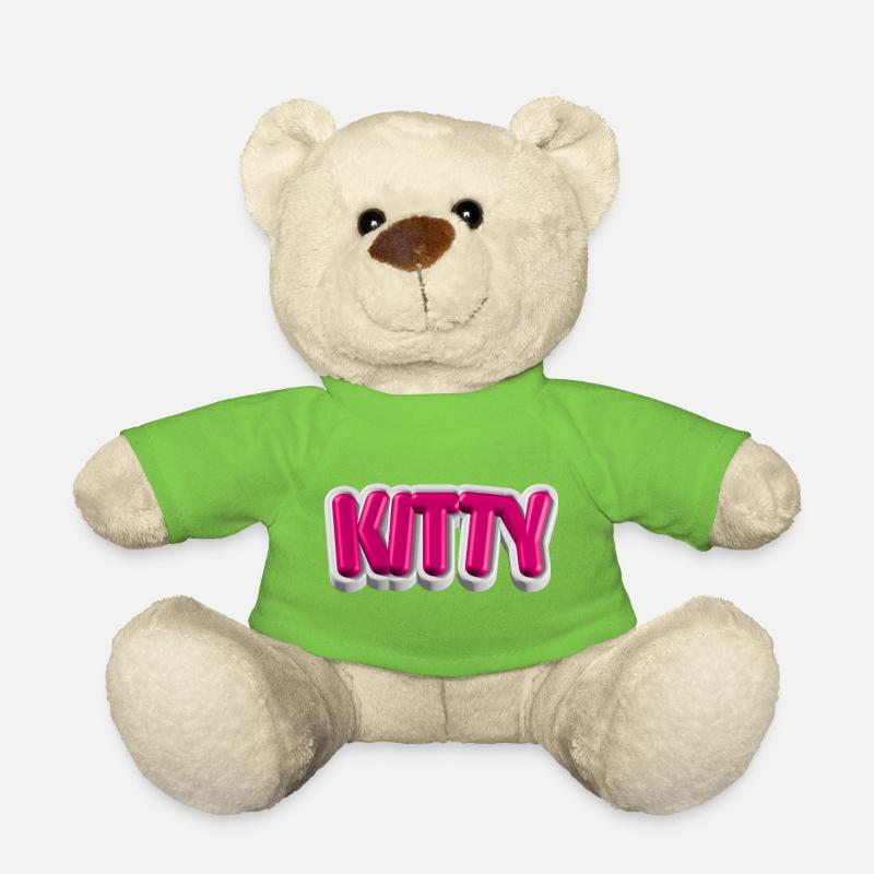 KITTY – Typographie 3D pour les amateurs de chats - Nounours - vert clair