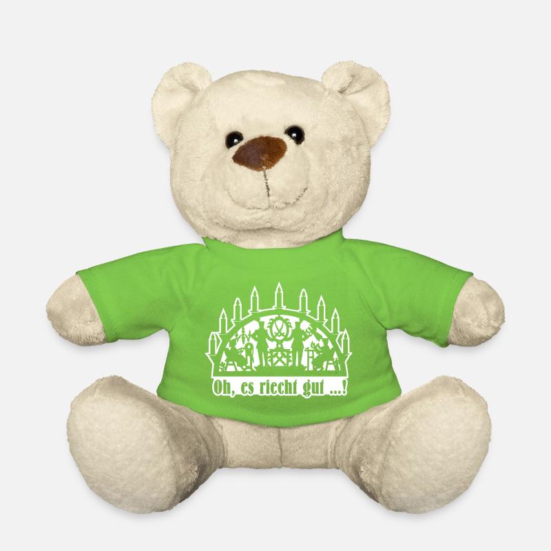 Schwibbogen - Oh es riecht gut (Differenzbild) - Teddy - Hellgrün