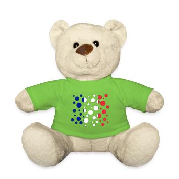 Frankreich, Frankreich flagge, fra, FRA, france - Teddy - Hellgrün - Vorne