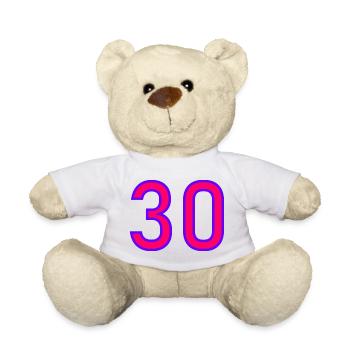30. 30 ANS. 30e ANNIVERSAIRE. ANNIVERSAIRE 30 ANS. - Nounours - vert clair - Devant
