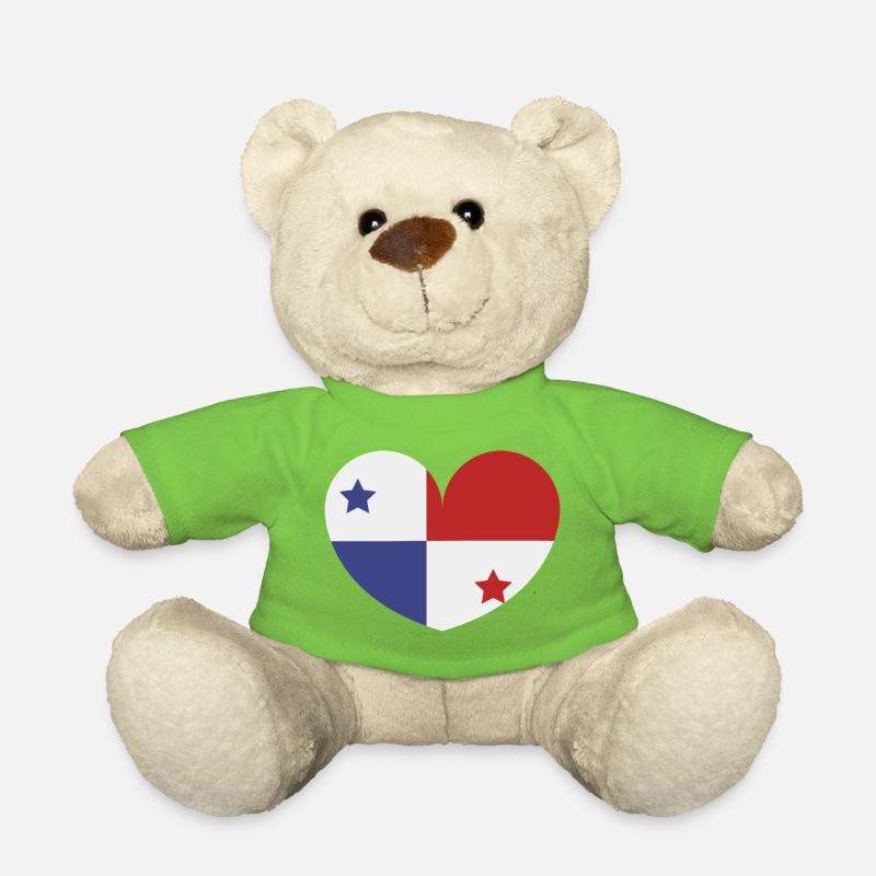 Panama-Herzflagge - Teddy - Hellgrün