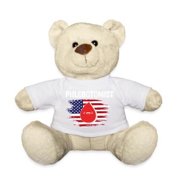 Pflege Pfleger Pflegerin Blutentnahme Phlebotomist - Teddy - Hellgrün - Vorne