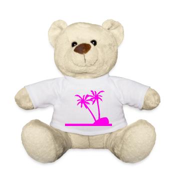 Palm trees - Teddy Bear - light green - Front