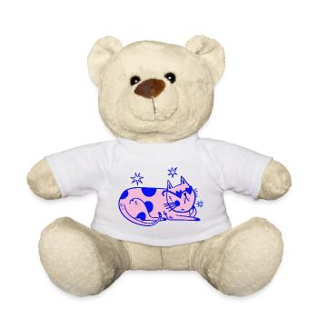 Stylische Katze – Relaxed Retro Vibes - Teddy - Hellgrün - Vorne